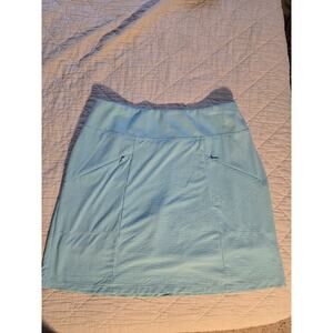 Ibkul Blue Gingham Lightweight UPF Sun Protection Athletic Skort Women's Size S